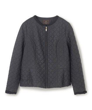 TOCCA 【消臭・洗える】CLOVER CARPET キルト中綿ショートコート ブラック系