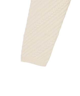 JOSEPH 【洗える】ジオメトリックケーブルニット Ivory