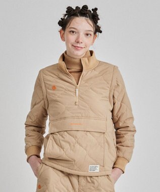 PW CIRCULUS 【ベストにもなる！袖2WAY】【WOMEN】ひょうたんキルティング中綿ブルゾン ベージュ系