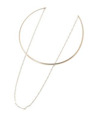 YECCA VECCA 2連メタルチョーカー Gold