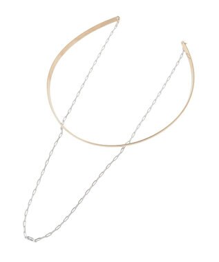 YECCA VECCA 2連メタルチョーカー Mix