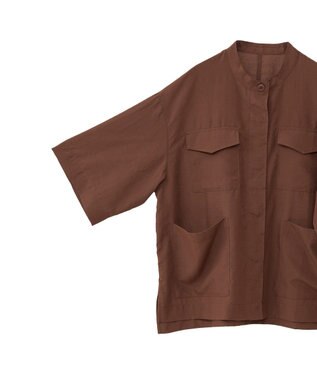 Green Parks ミリタリーシャツジャケット Brown