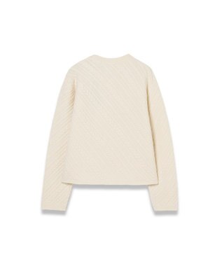 JOSEPH 【洗える】ジオメトリックケーブルニット Ivory