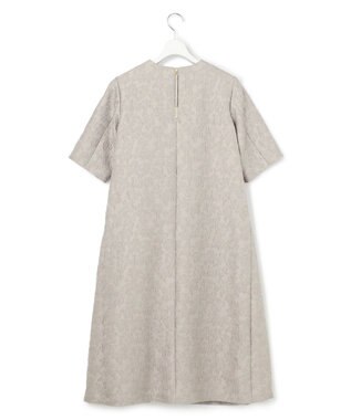 23区 【APPLAUDIR】フラワージャカード ドレス ライトグレー系