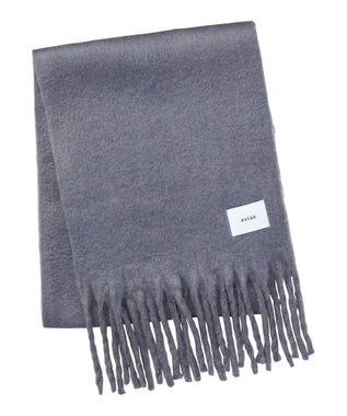 MOONBAT 【美人百花2月号/CanCam/andGIRL掲載】洗える ボリュームマフラー ソフトプレーン 幅40cm ダークグレー