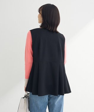 Green Parks きれいシルエットジレ Black