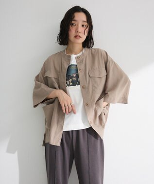 Green Parks ミリタリーシャツジャケット Beige