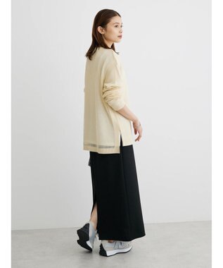 Green Parks らくスレＩラインスカート Black