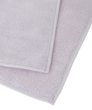 Maison de FLEUR ローズ刺繍タオルハンカチ Lavender