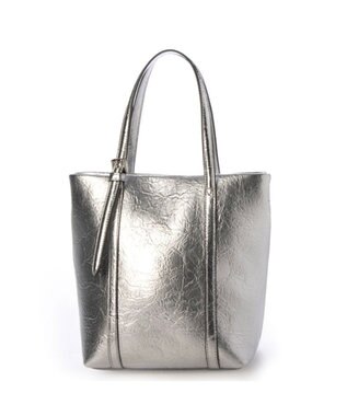 UNBILLION カシュカシュ cachecache / クラッシュメタリック2wayミニトート シルバー