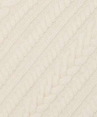 JOSEPH 【洗える】ジオメトリックケーブルニット Ivory