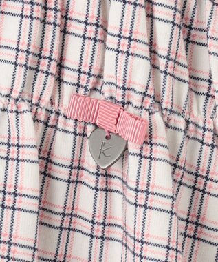 組曲 KIDS 【150-160cm】シャーリングブラウス Tシャツ クロスチェック系5