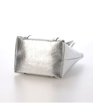 UNBILLION カシュカシュ cachecache / クラッシュメタリック2wayミニトート シルバー