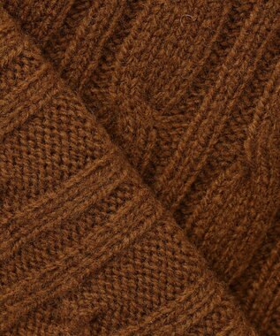 J.PRESS MEN 【WEB限定】ケーブルクルーネックニット ベージュ系