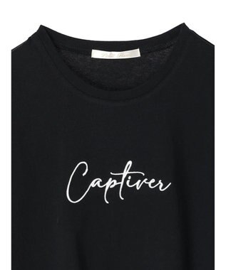 Green Parks ・Ｐｅｔｉｔ　Ｆｌｅｕｒ　ロゴ刺繍Ｔシャツ Black