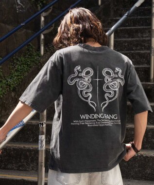 WEGO 【ユニセックス着用ITEM/MLサイズ展開】ブリーチヴィンテージグラフィックT（SS） ブラックその他