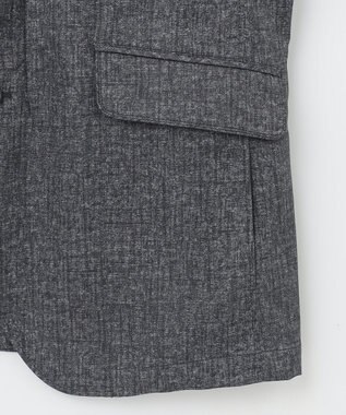 JOSEPH ABBOUD 【キングサイズ・軽量・撥水加工】メランジストレッチジャケットブルゾン グレー系
