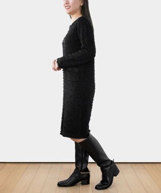 TOCCA 【洗える！】UNSNARL TWEED ドレス ブラック系