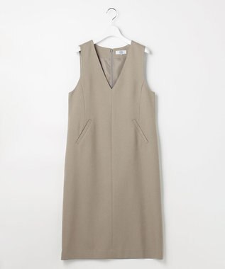 J.PRESS LADIES L ツムギートflannel ジャンパースカート ベージュ系