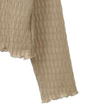 Green Parks ・Ｐｅｔｉｔ　Ｆｌｅｕｒ　ジャカードハイネックロンＴＥ Gray Beige