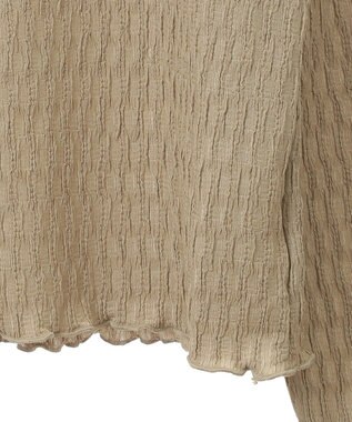 Green Parks ・Ｐｅｔｉｔ　Ｆｌｅｕｒ　ジャカードハイネックロンＴＥ Gray Beige