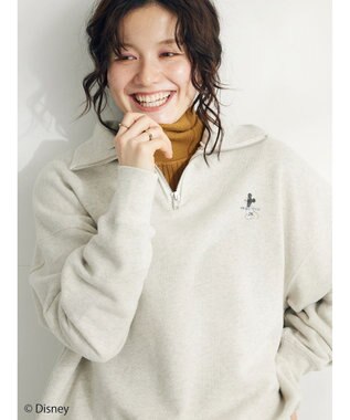 CRAFT STANDARD BOUTIQUE 【Ｄｉｓｎｅｙ】Ｈａｌｆ　Ｚｉｐ　Ｓｗｅａｔ Oatmeal