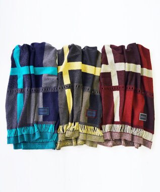 nitorito 【3WAY/秋冬向け/UNISEX】wadachi チェック柄 ストール khaki