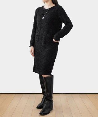 TOCCA 【洗える！】UNSNARL TWEED ドレス ブラック系