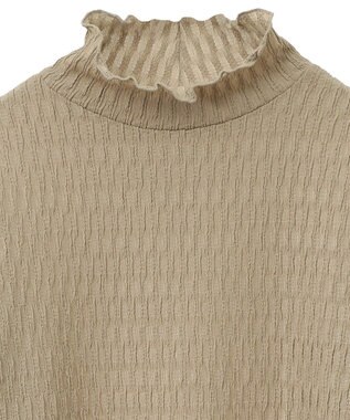 Green Parks ・Ｐｅｔｉｔ　Ｆｌｅｕｒ　ジャカードハイネックロンＴＥ Gray Beige