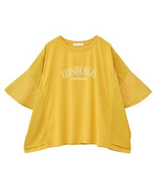 Green Parks 袖メッシュドッキングロゴプルオーバー Charcoal Gray