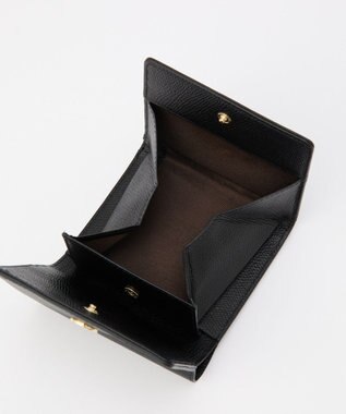 russet 【2025AW新作】プレートレザーギャルソンウォレット(SO-429) Black