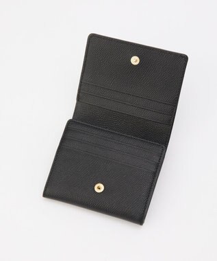 russet 【2025AW新作】プレートレザーギャルソンウォレット(SO-429) Black