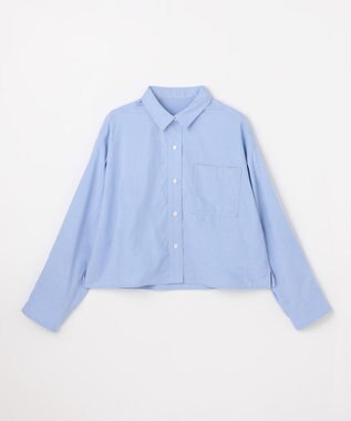 ANY ANYクロップドシャツ ライトブルー