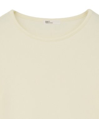 CRAFT STANDARD BOUTIQUE クルーネックバックメローカットソー Ivory