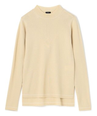 JOSEPH 【洗える】ウールリブ　ラウンドネックニット Pale Olive