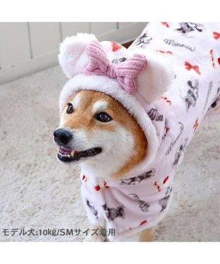 PET PARADISE ディズニー ミニー 着る毛布 《ケーキ柄》 中型犬 ピンク