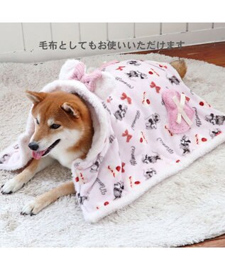 PET PARADISE ディズニー ミニー 着る毛布 《ケーキ柄》 中型犬 ピンク