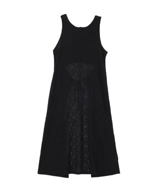 AMERICAN HOLIC レースジャガードノースリーブワンピース Black