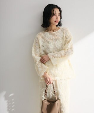 Green Parks レース刺繍プルオーバー