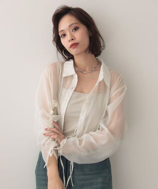 Green Parks ＥＧＯＩＳＴドロストシアーシャツ Ecru