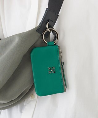 russet カラビナ付き ソフトレザーマルチケース(Z-211) Green2