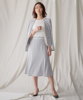 BEIGE， CINDY / フレアスカート Ice blue × White