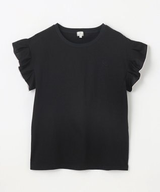 組曲 KIDS 【150-160㎝】ドットキャミ＋TシャツSET ピンク×ブラック