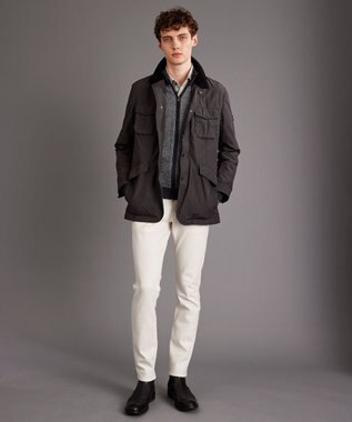 JOSEPH ABBOUD 【軽量】ワックスクロス ブルゾン グレー系