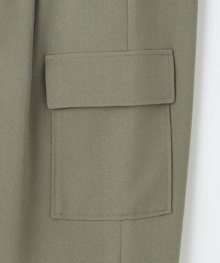 SHARE PARK LADIES サイドポケットブッチャーパンツ カーキ系