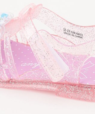 ANY KIDS しゃらしゃらジェリーサンダル ピンク