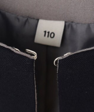 ANY KIDS ボレロ付き ワンピース グレー×ネイビーチェック