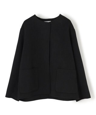 BEIGE， 【WEB限定】VERDUN / ウールリバーショートコート Black