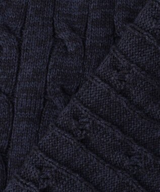 J.PRESS YORK STREET 【WOMEN】ケーブルチルデン ニットベスト ネイビー系