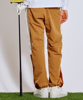 PW CIRCULUS 【MEN】サイドラインストレートワイドパンツ ゴルフ ベージュ系